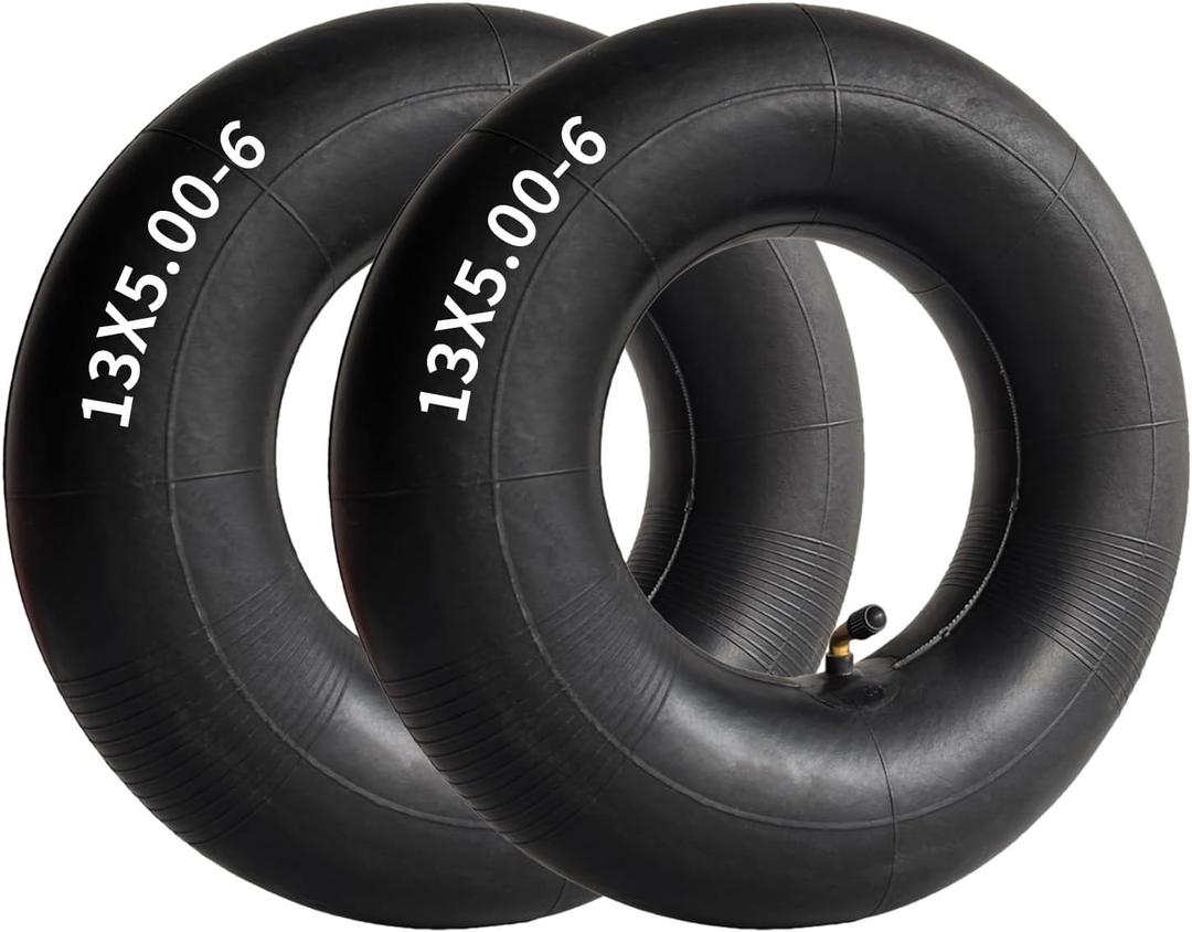 13x5.00-6 Inner Tube, 5.00-6/4.00-6 Tires Replacement, 13 Inch Replacement Tire, for Razor Dirt Quad Lawn Mowers, ATVs, Yard Tractor, Snow Blower, and More (2 Pack)