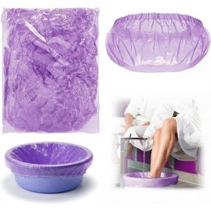 100 Purple Pedicure Liners 13.8 x 19.7 Inches Disposable Unbreakable Pedi Liners Disposable Fits Most Tub and Pedicure Foot Spa Home Use