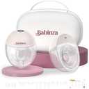 Babinza Breast Pump, Wearable Breastfeeding Pump BP201, Breast Pump Hands Free, 2 Pack, Pink