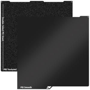 UniTak3D PEI Build Plate for Kobra 3,256x268mm Double Sided Smooth/Textured Sheet Printing Platform Flexible Spring Steel Sheet ONLY Compatible with ANYCUBIC Kobra 3 and Kobra 3 V2 Combo 3D Printers