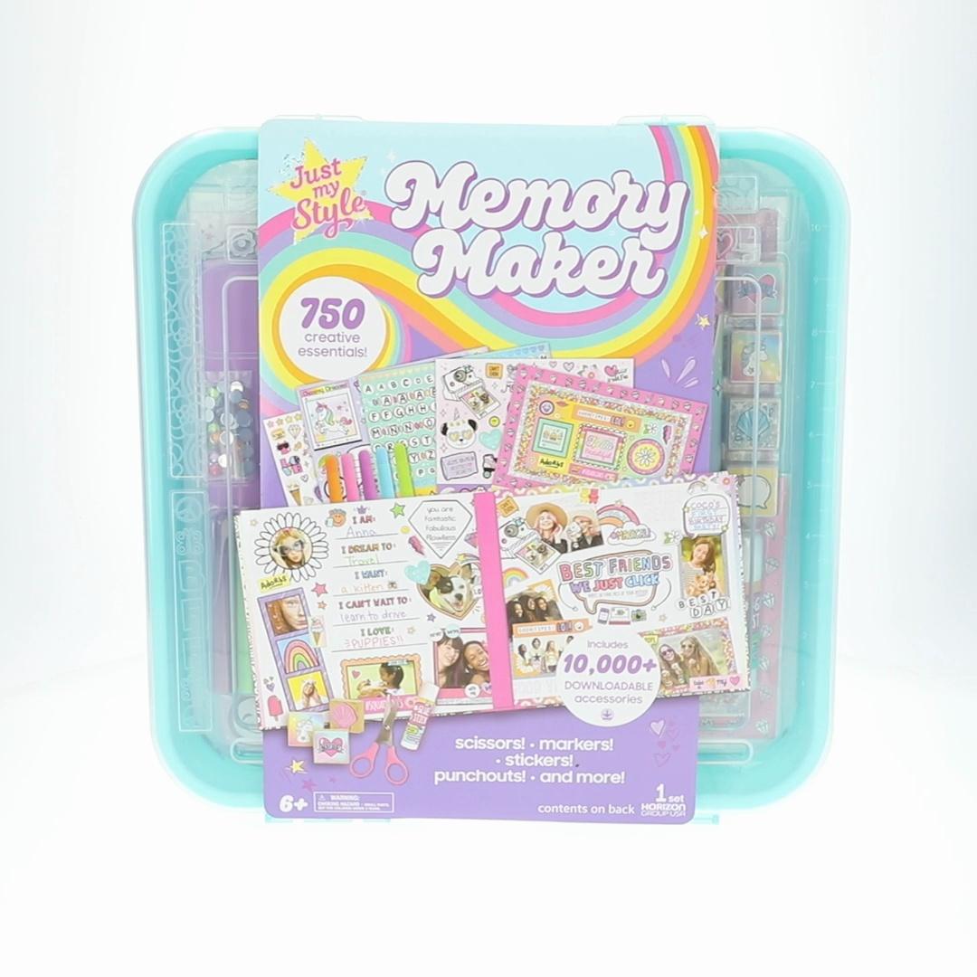 Memory Maker
Just My Style Multicolor Scrapbook and Cards Stationery Set, Paper Crafting, Kids, Ages 6+
