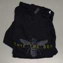 Save the Bees Environmentalist T-Shirt T-Shirt (Small, Black)