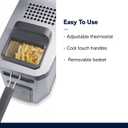 DeLonghi Livenza Deep Fryer with EasyClean System, Cool Zone, Adjustable Thermostat, Dishwasher-Safe Parts, Large Capacity, Easy Oil Draining, Stainless Steel