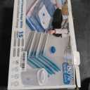 Saker Vacuum Storage Bags with Electric Pump, Space Bags Vacuum Storage Bags, 2-in-1 Pumping and Inflation, 15 Pack (3 Jumbo,3 Large,3 Medium,3 Small,3 Roll Up Bags) for Clothes, Bedding, Travel