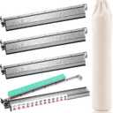 Mahjong Racks with Pushers, Mahjong All-in-One Tile Pushers and Racks, Acrylic American Majiang Tile Holders Accessories, Set of 4, Sparkling Black