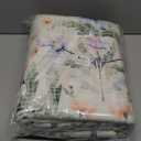 Washable Floral Area Rug 5'7' Beige Green Pink Boho Large Living Room Rug Non-Slip Soft Colorful Oriental Vintage Bedroom Carpet Dining Room Nursery Home Office Indoor Decor