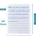 Handwriting Paper Kindergarten for Kids, Ruled Practice Writing Paper for Kids, 100 Sheets, 100gsm White Writng Papers, 8.5 x 11 Inch Writing Paper with Lines for Kindergarten