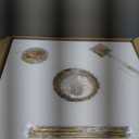 Modern Farmhouse Chandelier for Dining Room, 5-Lights Gold Chandelier for Entryway, Hand-Woven Rattan Pendant Light for Bedroom Kitchen Living Room