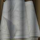 6-Pack Ivory Tablecloths for Rectangle Tables, 60 x 102 Inches, Stain-Resistant Polyester Fabric for 6 Foot Tables - Washable Table Covers for Weddings, Banquets, Birthday, Parties, Events