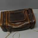 ELIZO Genuine Leather Toiletry Bag for Men Mens Toiletry Bags for Traveling Waterproof Hanging Leather Dopp Kit w/Hook Extra largeToiletry Bag Travel Organizer for Toiletries