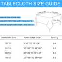 Hiasan Faux Linen Square Tablecloth - Wrinkle and Stain Resistant Washable Table Cloth for Kitchen Dining Room Holiday Table Cover for Party Dinner, Beige, 60 x 60 Inch
