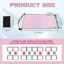 Airplane Bed for Toddler, Airplane Footrest for Kids Seat Extender, Portable Toddler Travel Bed, Airplane Leg Rest for Kids to Lie Down, Baby Travel Essentials for Flying Sleeping (Pink)