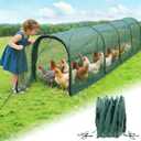 Foldable Chicken Tunnel Instant Setup, No Assembly Required, 157 Inch Portable Chicken Run for Yard, Expandable Outdoor Tunnel (157 * 30 * 24 inches)