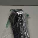 SONGZIMING Non-Slip Pebble Bathtub Mat Black 16 W x 35 L Inches (for Smooth/Non-Textured Tubs Only) Safe Shower Mat with Drain Holes, Suction Cups for Bathroom