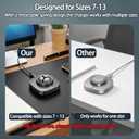 Charger Compatible with Oura Ring Gen 4: Fast Charging Dock for Size 7/8/9/10/11/12/13 with USB-C Cable (Not Compatible with Ring Gen 3)
