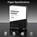 M&G Multipurpose Copy Printer Paper, 8.5 x 11, 20lb, 1 Ream (500 Sheets), 95 Bright, White