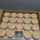 Accguan Mini Mason Glass Canning Jars,4 OZ Jelly Jars With Woodgrain Lids and Bands,Ideal for Honey,Jam,Wedding Favors,Shower Favors,Small Pice Jars 40 PACK