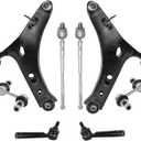 Front Lower Control Arm with Ball Joint Fit for Subaru Forester 2014 2015 2016 2017 2018 All Models - 8 PCS Suspension Kit K622857 K622856