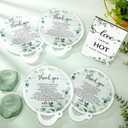 Wenqik 100 Set Wedding Favors for Guests Compact Folding Fans Bulk Thank You Gifts for Wedding Souvenirs