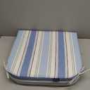 Arden Foam Outdoor Round Back Seat Cushion Kit, 20 x 19, Made with ProFoam, Rain-Proof, Fade Resistant, French Blue Linen Stripe