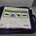 Purple Royal Seat Cushion, Portable 2 Inch Gel Seat Cushion, GelFlex Grid
Handles for Car, Office Chair, Stadium - Pressure-Reducing for Hard Seats, Temperature-Neutral, No-Slip - Made in USA