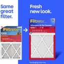 Filtrete 20x20x1 Air Filter, MERV 11, MPR 1000, Allergens & Pet Dander, 3-Month AC and Furnace Filters, Cleaner Air, Reliable Airflow, 2 HVAC Filters (Actual Size 19.68 x 19.68 x 0.81 in)