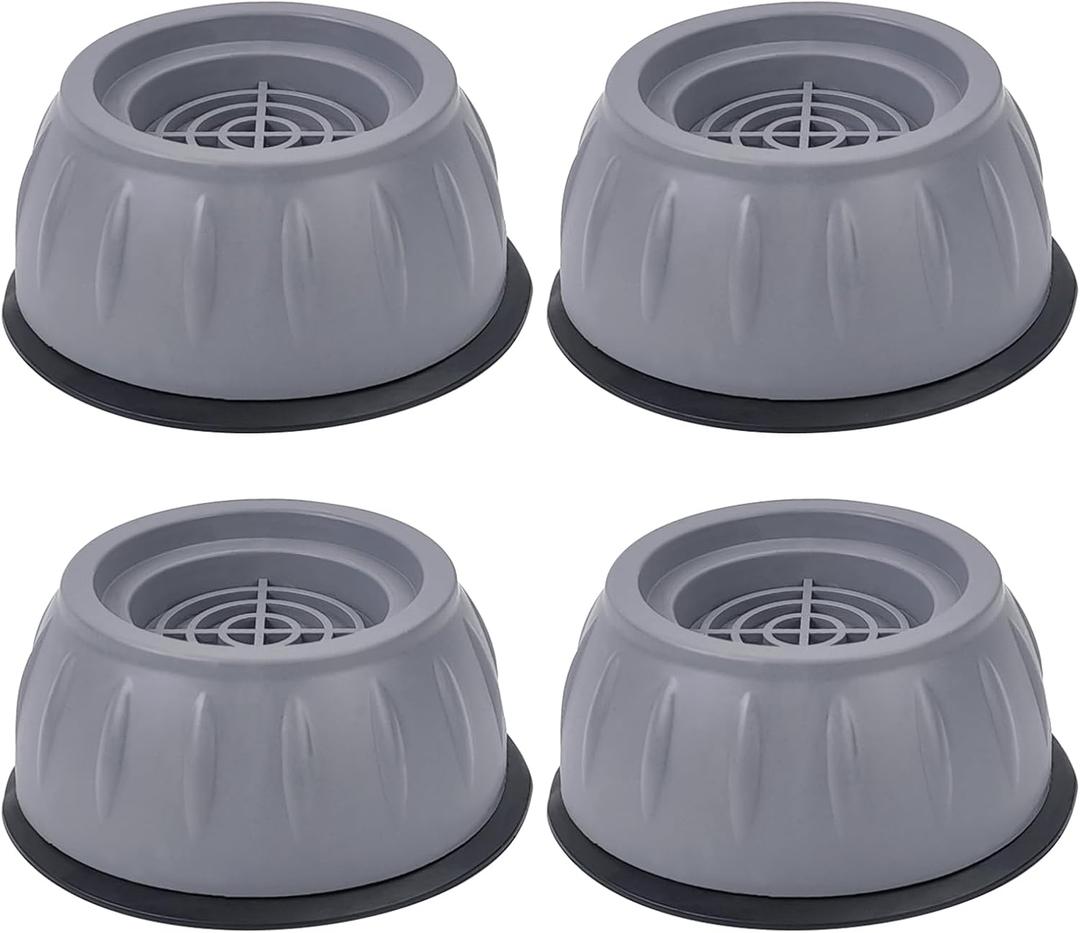 Anti Vibration Pads for Washing Machine, Washer Stabilizer and Dryer Bumper Pads - Appliance Anti Vibration Pads to Prevent Walking, Riser Feet, 4 Pack