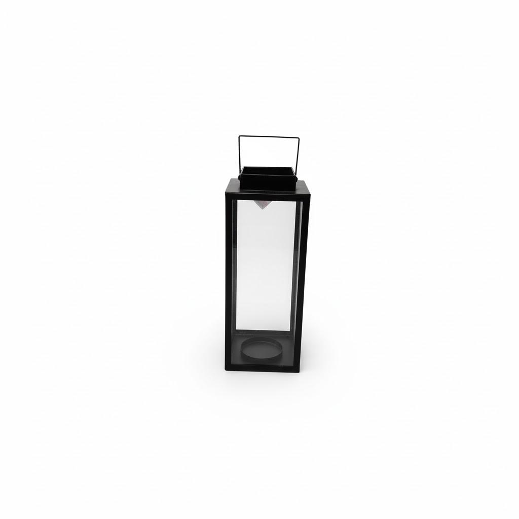 Black Lanterns Decorative Indoor, Tempered Glasses : 1ft