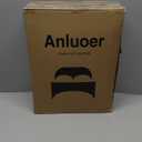 Anluoer Mattress Topper Queen Memory Foam for Back Pain,Down Alternative Pillow Top Mattress Topper,Thick Mattress Pad with 8-21" Deep Pocket, 60x80 Inches, Dark Grey