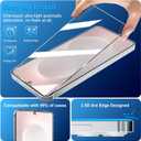 3 Pack Glass Screen Protector for Samsung Galaxy S25 Edge [6.7 inch] + 3 Pack Camera Lens Protector, 9H Tempered Glass, Fingerprint Unlock, HD Clear Case Friendly Anti-Scratch