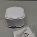 Ultrasonic Retainer Cleaner,50kHz Ultrasonic Denture Cleaner Machine for Aligner, Night guard, Braces, Jewelry and More 300ML Pod(White)