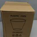 9 oz Clear Disposable Cups, 200 Pack Clear Plastic Cups, Bulk Heavy-Duty Fruit Punch Cups, Party Supplies for Cold Beverages, Cocktails, Smoothies and Desserts