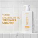 Native Shampoo and Conditioner Contain Naturally Derived Ingredients| All Hair Type Color & Treated, Fine to Dry Damaged, Sulfate & Dye Free - Almond & Shea Butter, 16.5 fl oz each (2 pack)