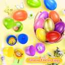 SpringFlower 2.3 Unfilled Easter Eggs, 60 pcs Colorful Egg Plus 1 Golden Egg, Empty Plastic Eggs Fillable with Candy, Treats, Presents for Toy Basket,Easter Decorations, Toy Egg Basket,Boys & Girls