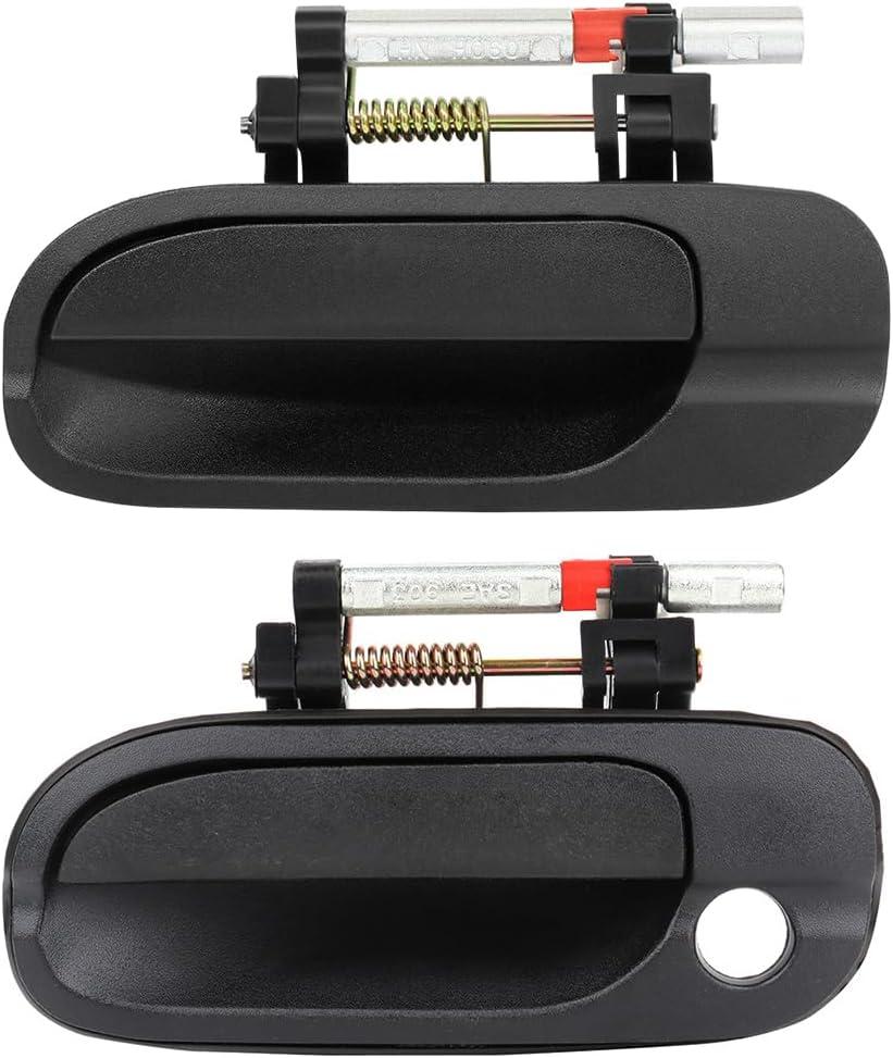 OCPTY Door Handles Exterior Front Rear Driver Left Side Replacement fit 2000 2001 2002 2003 2004 2005 2006 for Nissan Sentra Outside Door Handles Texture Black(2pcs)