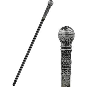 Antique Gold Cane Decorative Sliver Cane Prop Costume Scepter Colsplay Costume Cane (4-S-Stick)