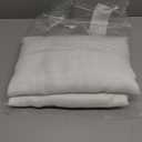 NICETOWN White Linen Sheer Curtains and Drapes 84 inches Long, Rod Pocket & Back Tab semitransparent with Light Through Vertical Window Treatments for Sliding Glass Door & Living Room, 52"W, Set of 2