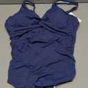 Holipick Blue Women Tummy Control One Piece Swimsuit - Push Up Bathing Suit Full Coverage Slimming Swimwear XL