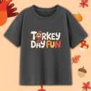 Funny Thanksgiving Shirts for Kids Girls Boys Turkey Pumpkin Toddler Graphic T-Shirt Clothes Tops Tee 2T-8Y