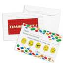 QOFO Building Blocks Fill in the Blank Thank You Cards,Thank You Notes,Gender Neutral Thank You Cards,Birthday Party,Event,or Holiday Use,Thank You Notes with Envelopes Set of 25-GXK10