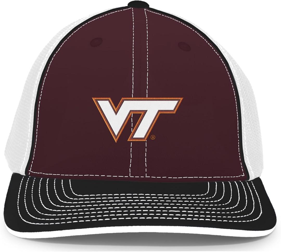 Pacific Headwear NCAA Trucker PacFlex Closed Back Stylish Cap for College Sports Fans