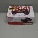 BEZGAR TB141 RC Cars1:14 Scale Remote Control Car, 2WD High Speed 20 Km/h All Terrains Electric Toy Off Road RC Car Vehicle Truck Crawler with Two Rechargeable Batteries for Boys Kids and Adults