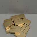 UNIQOOO 12 Pack Gold Birch Wood Stands /1.2mm Slot for Cardstock, Wedding Table Numbers Holders, Photo Holder, Photo Display Stand for Event Decor, Retail Shop, Cafe Restaurant Menu, Business Card, Name Tag