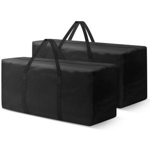 Outdoor Cushion Storage Bags 68 Inch Waterproof Extra-Large Patio Cushion Storage with Zipper & Padded Handle for Patio Furniture Christmas Tree