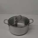 Martha Stewart Castelle 5-Quart 18/8 Stainless Steel Induction Safe Dutch Oven Casserole Pot With lid