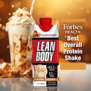 Lean Body Ready-to-Drink Salted Caramel Protein Shake, 40g Protein, Whey Blend, 0 Sugar, Gluten Free, 22 Vitamins & Minerals, 17 Fl Oz (Pack of 12) (EXP 11/03/26)
