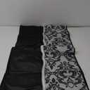 Your Bags Womens Dress and Gown Garment Bag -72x24 and 10 Tapered Gusset Prom Bags (Black and White Demask)