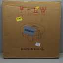 Honyee Round Glass Coffee Table, 30.7" Small Coffee Table with Tempered Glass Top and Wood Grain Base, Modern Circle Coffee Table for Living Room, Easy Assembly, Natural (30.7*30.7*15.4 inch)