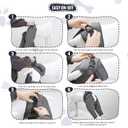 Dog Recovery Sleeve for Hind Leg, Adjustable Buckled Dog Recovery Suit as Cone Collar Alternative, Thick Rear Leg Sleeve to Prevent Licking Wound for Dogs, XS