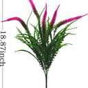 Bird Fiy Artificial Plants Flowers Fake Outdoor UV Resistant Plants Faux Plastic Greenery Shrubs Indoor Outside for Home Decor 4Pcs